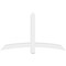 Ekena Millwork Bellingham Architectural Grade PVC Gable Bracket, 60"W x 35"H x 4"D x 4"F, 14/12 Pitch GBP060X35X0404BEL00 - alternate 2